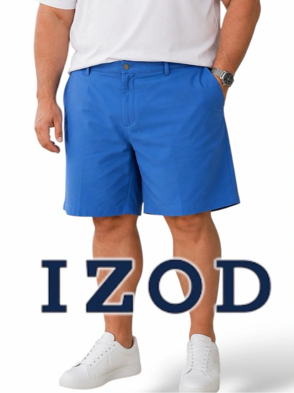 IZOD Shorts Cotton Touch Performance Easy Care Classic Fit Mens Size 38